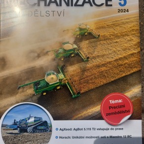 AgXEED na titulní stránce Mechanizace zemědělství.