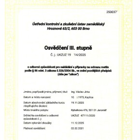Moje certifikace